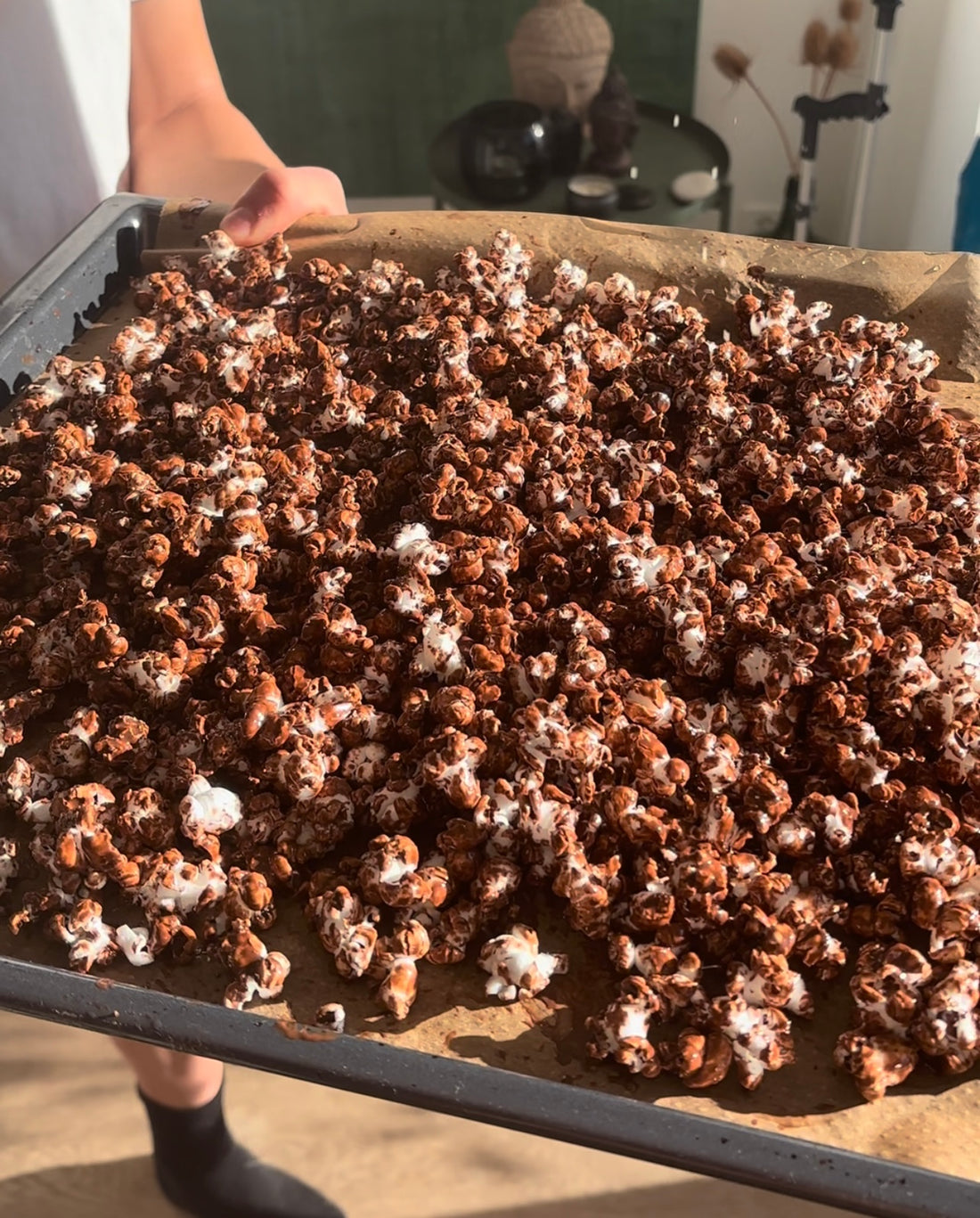 Recept på Chokladpopcorn med en twist av havssalt