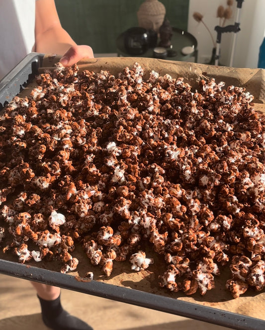 Recept på Chokladpopcorn med en twist av havssalt